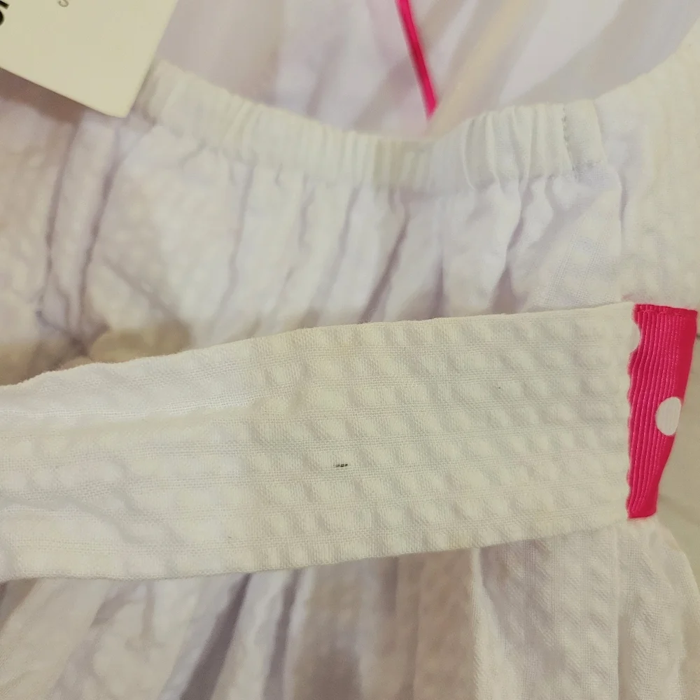 Girls Jessica Ann Seersucker Halter Top Petticoat Sundress Tier Ruffles‎ Size 5